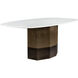 Ainsley 78.75 X 43.25 inch Polished / Antique Bronze Dining Table